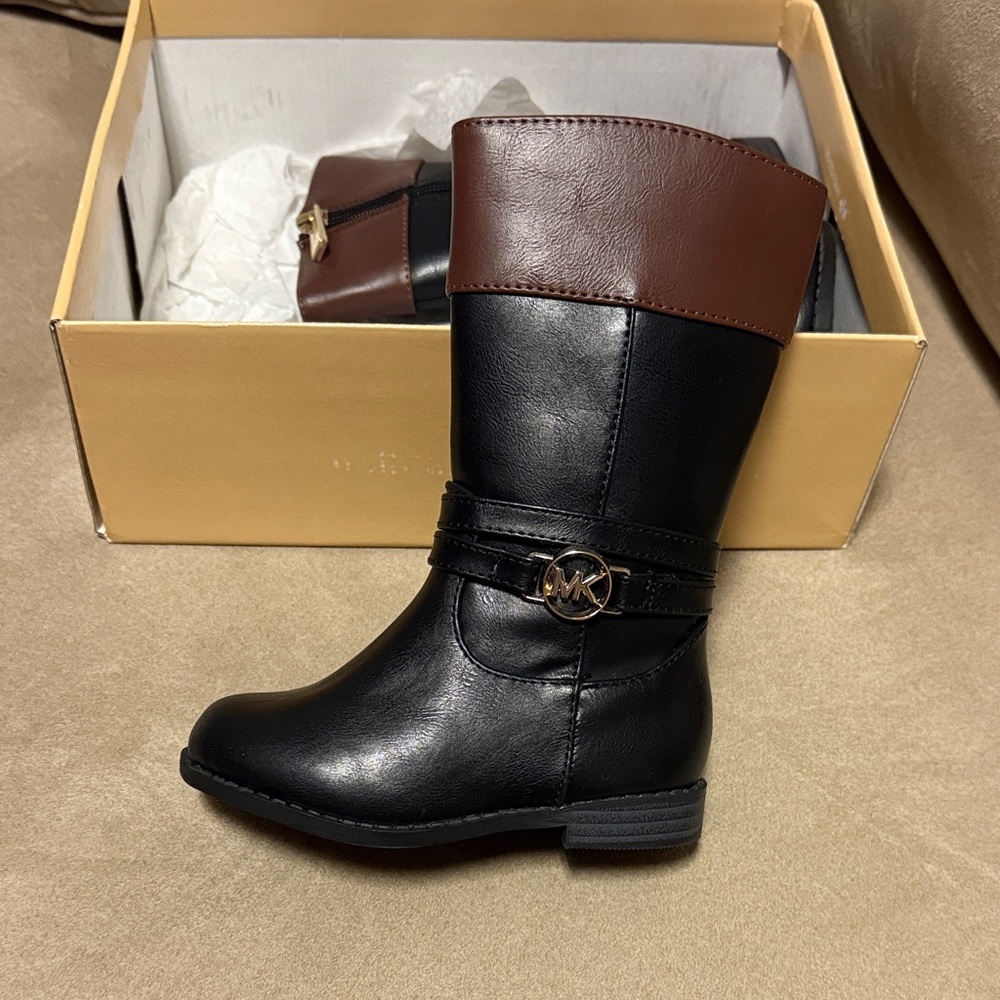 Michael Kors Black & Brown Toddler Boots